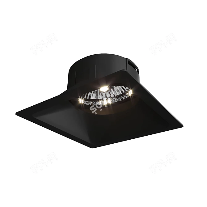 Mantra Comfort GU10 Downlight - Stylish Aluminum Design 3D model image 2