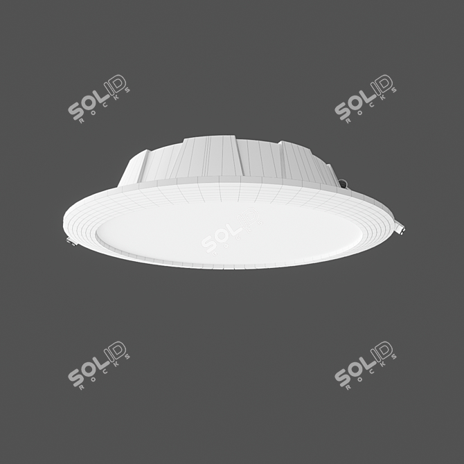 Graciosa LED Recessed Luminaire 6390 - Warm White 3D model image 3