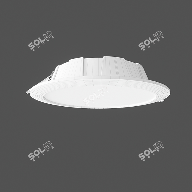 Mantra Graciosa Recessed Luminaire - Sleek & Luminous 3D model image 3