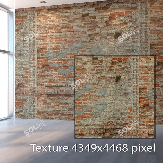 Historic Building Facade Texture 3D model image 2
