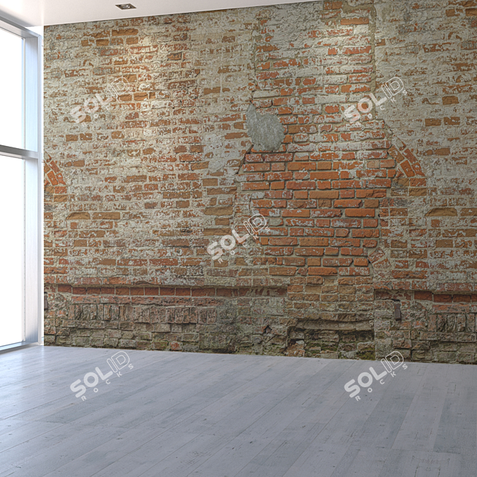 Title: Seamless Brick Wall Texture 3D model image 5