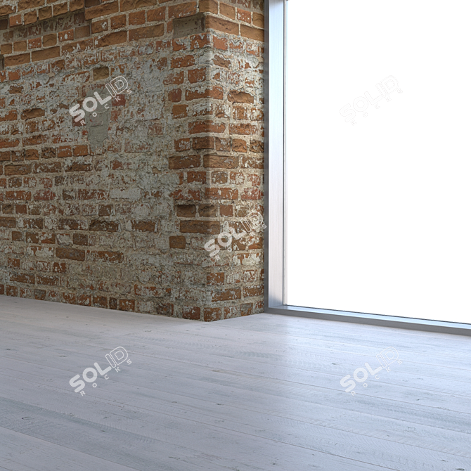 Seamless High-Resolution Brick Texture 3D model image 3