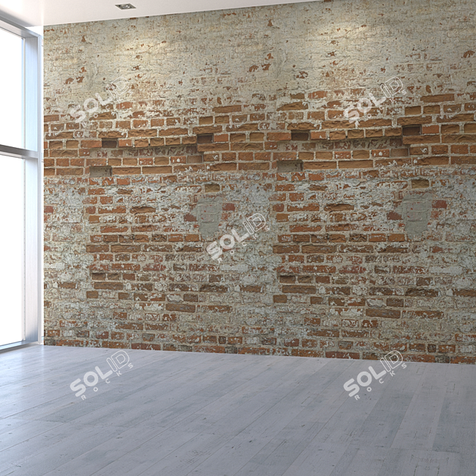 Seamless High-Resolution Brick Texture 3D model image 5