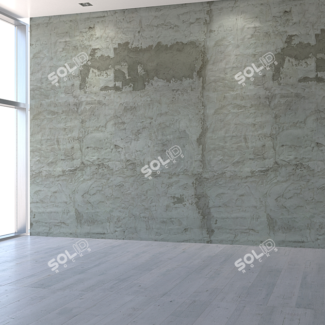 Seamless Rough Plaster Texture 3D model image 5