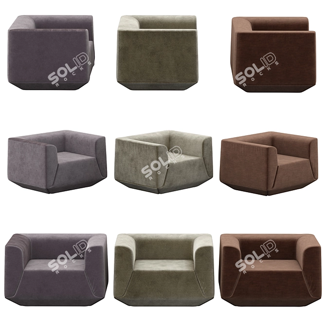 Modern Loft Designe Chair 3D model image 7