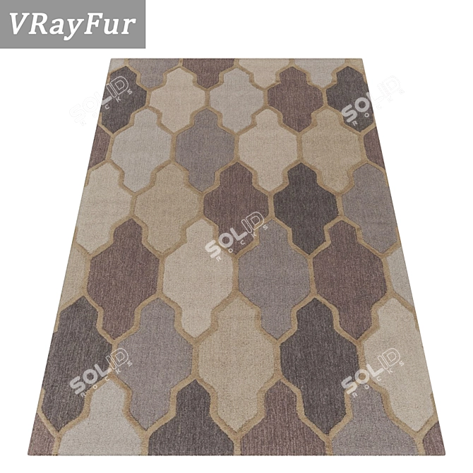 High-Quality Carpet Set 3D model image 2