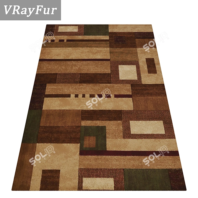 High-Quality Carpets Set 731: Versatile Textured Rugs 3D model image 2