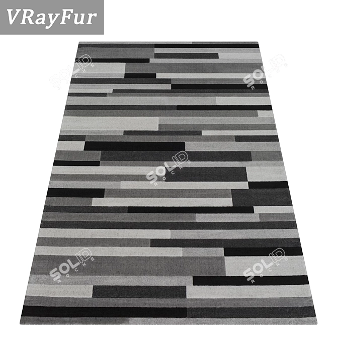 Luxury Carpet Set: High-Quality Textures 3D model image 2