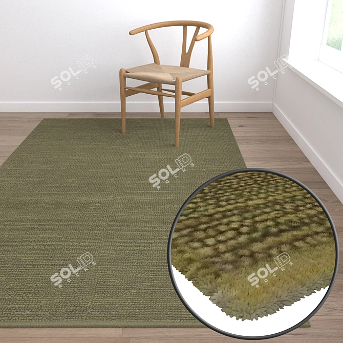 Luxury Carpets Set: High-Quality Textures 3D model image 5