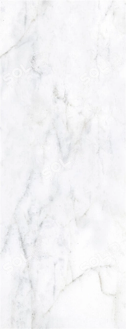 Elegant Carrara White Wall Tiles 3D model image 4