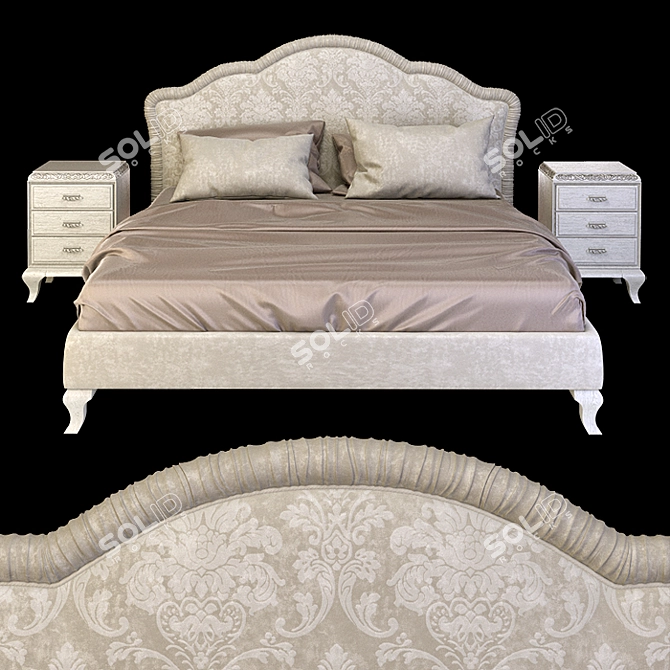 Elegant Giorgiocasa Casa Bella Bed 3D model image 1