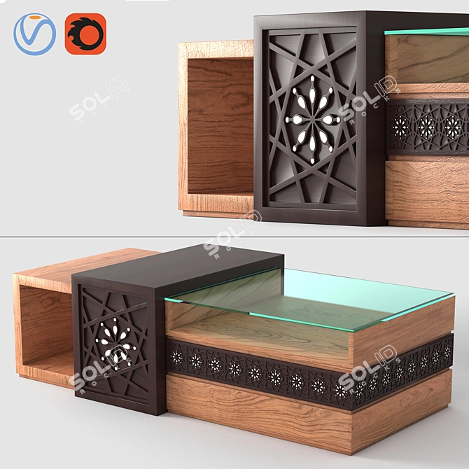 Excellent Table with High-Quality Render 3D model image 1