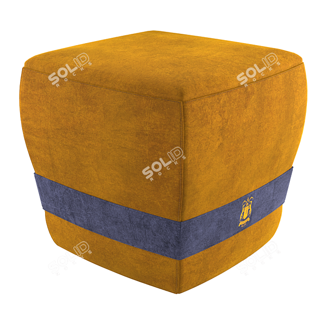 Trussardi Larzia Ottoman: Modern & Stylish 3D model image 1