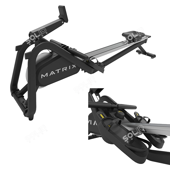 Matrix Cardio-Rower: Ultimate Fitness Equipment 3D model image 2