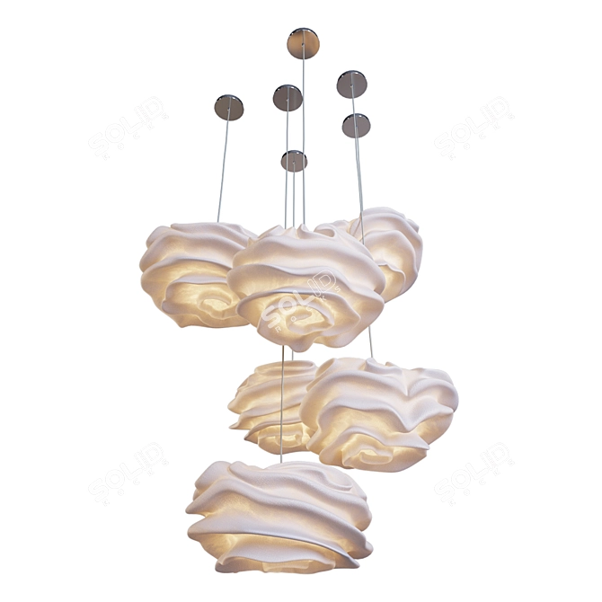 Cloud-Like Beauty: Nevo Pendant Lamp 3D model image 1