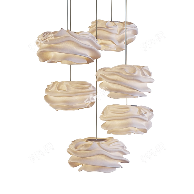 Cloud-Like Beauty: Nevo Pendant Lamp 3D model image 2