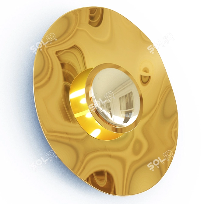 Luminous Elegance: Mercure Wall Lamp 3D model image 1