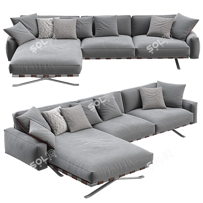 Fenix Sofa: Unmatched Comfort & Style 3D model image 1