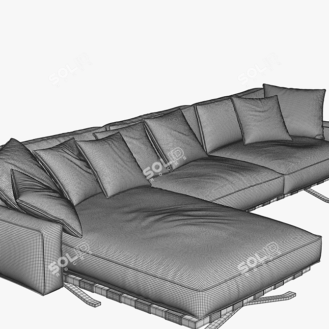 Fenix Sofa: Unmatched Comfort & Style 3D model image 3