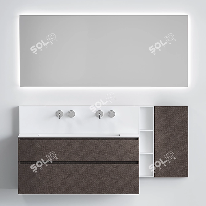 Cerasa SEGNO Vanity | 170x51x85 cm 3D model image 1