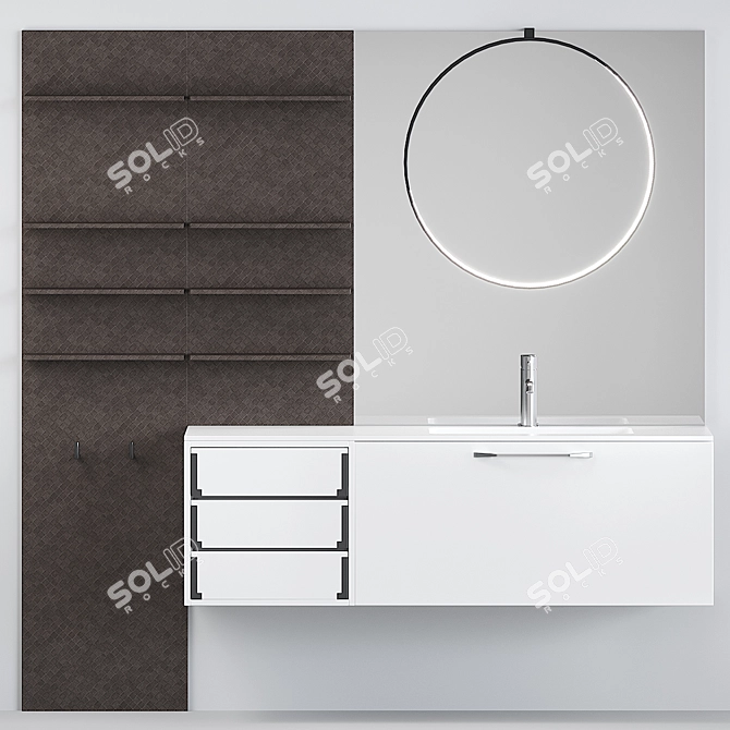 Elegant Reflection: Cerasa ECLISSI Mirror 3D model image 1