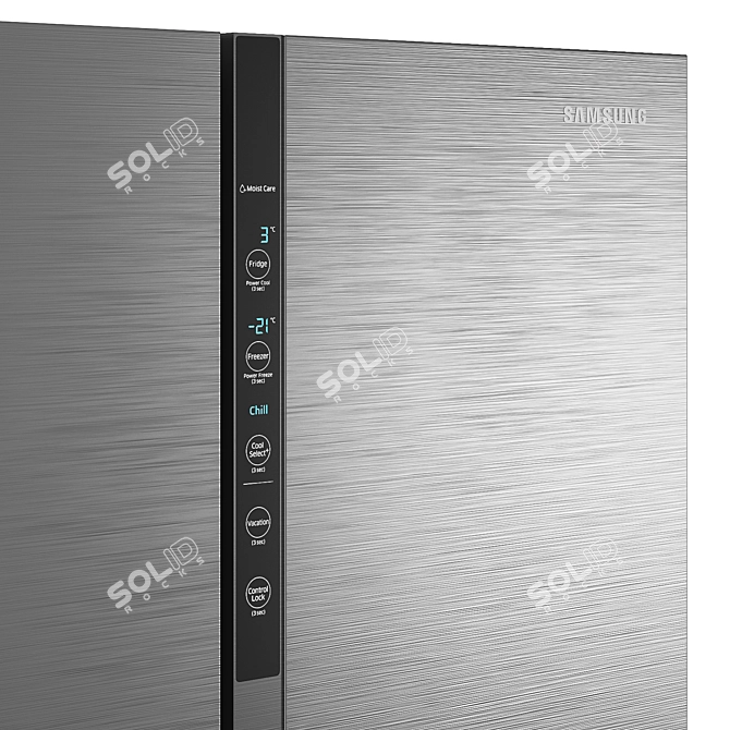 Samsung RF5500K RF50N5861B1 2-Door Fridge 3D model image 4