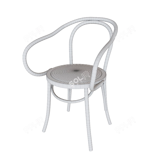 Elegant White Chair: DESMOND 3D model image 2