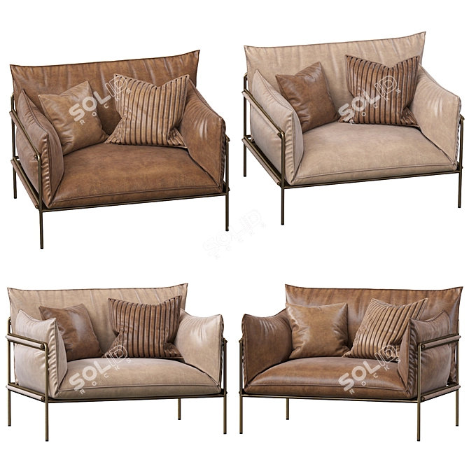 Kaba Outdoor Armchair 3D model image 2