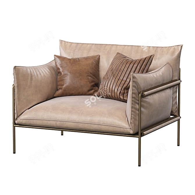 Kaba Outdoor Armchair 3D model image 4