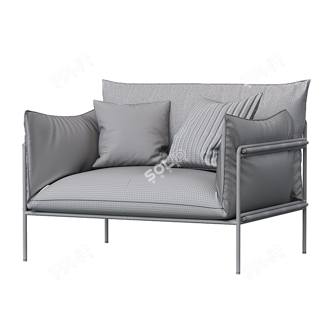 Kaba Outdoor Armchair 3D model image 5