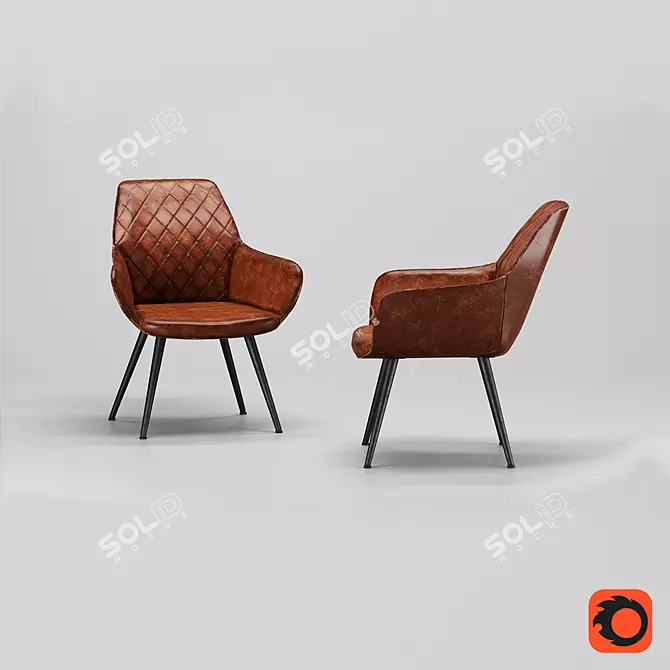 Stylish Chair Harry 2017 3D model image 3