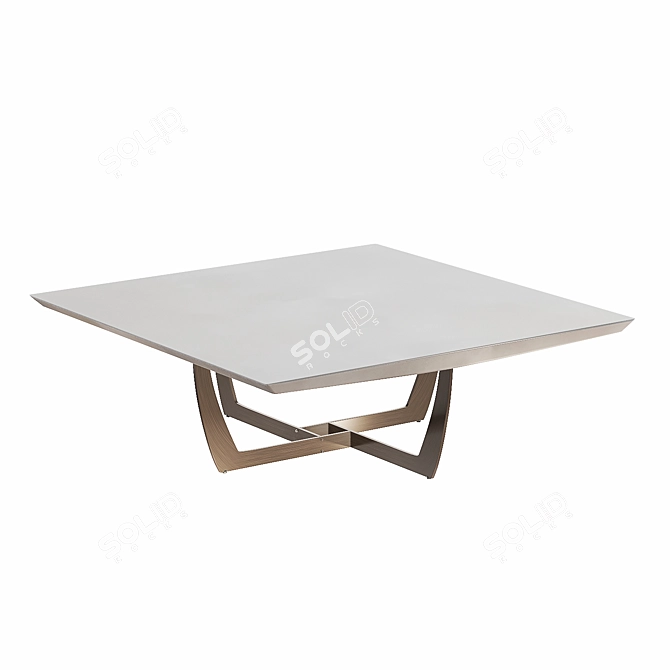 Garda SPACE Coffee Table: Sleek Metal Design 3D model image 2