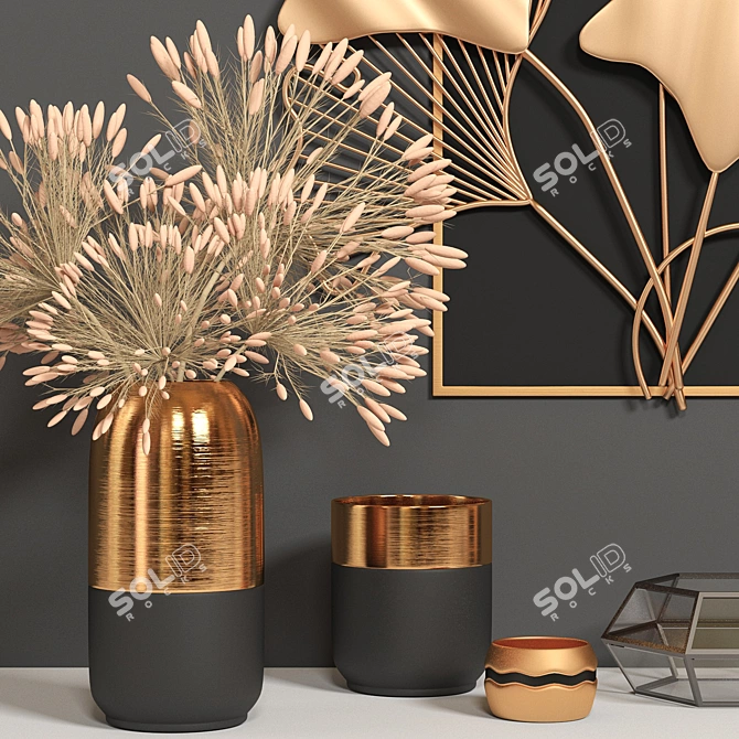 Modern Chic Decor Piece 3D model image 2