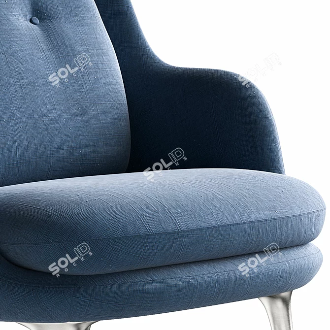 FRI JH4DS Lounge Chair by Fritz Hansen 3D model image 2