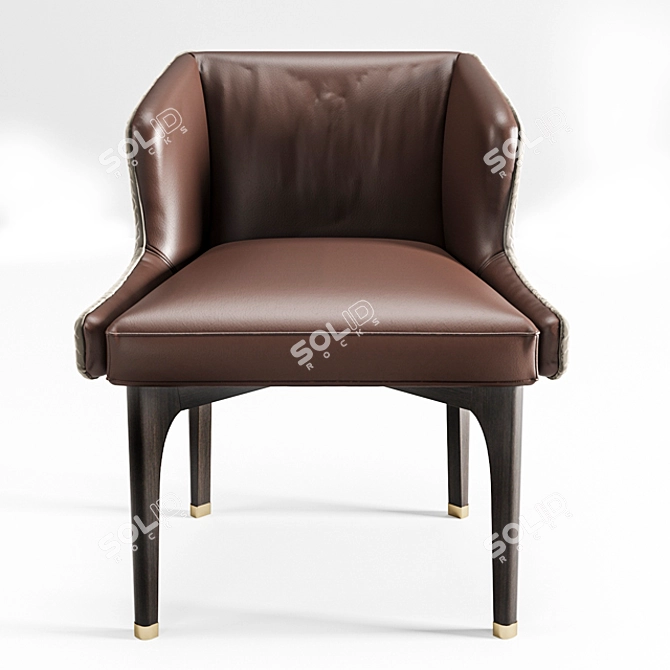 Elegant Comfort: AUDREY Heritage Chairs 3D model image 2