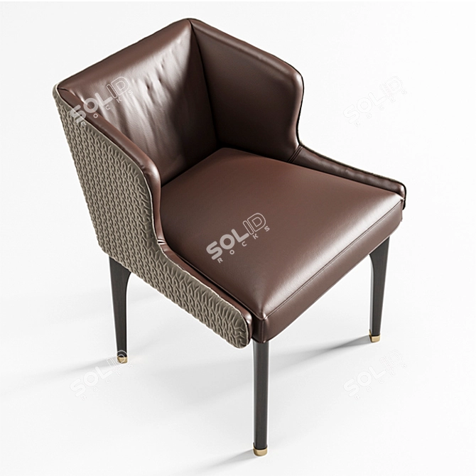 Elegant Comfort: AUDREY Heritage Chairs 3D model image 5