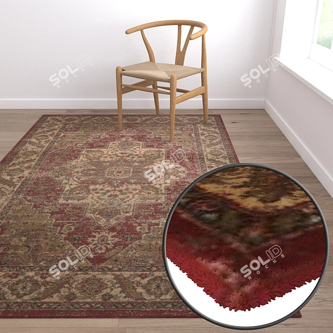 Luxury Carpet Set | High-Quality Textures 3D model image 5