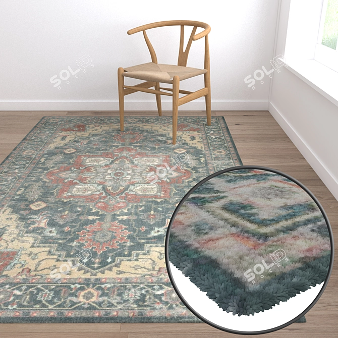 Premium Carpet Set: High-Quality Textures for Stunning Visuals 3D model image 5