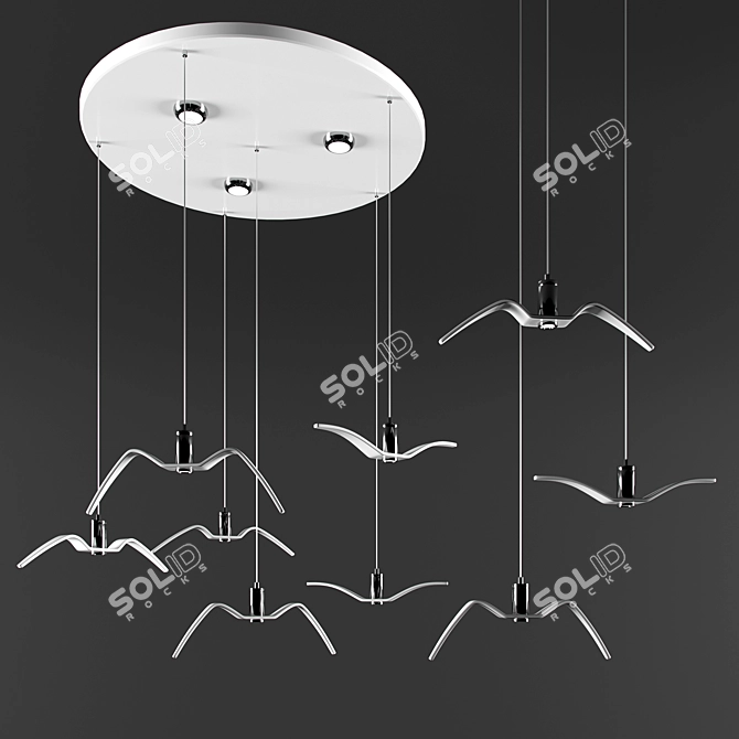 NORDIC Light Pendant - 400mm 3D model image 1