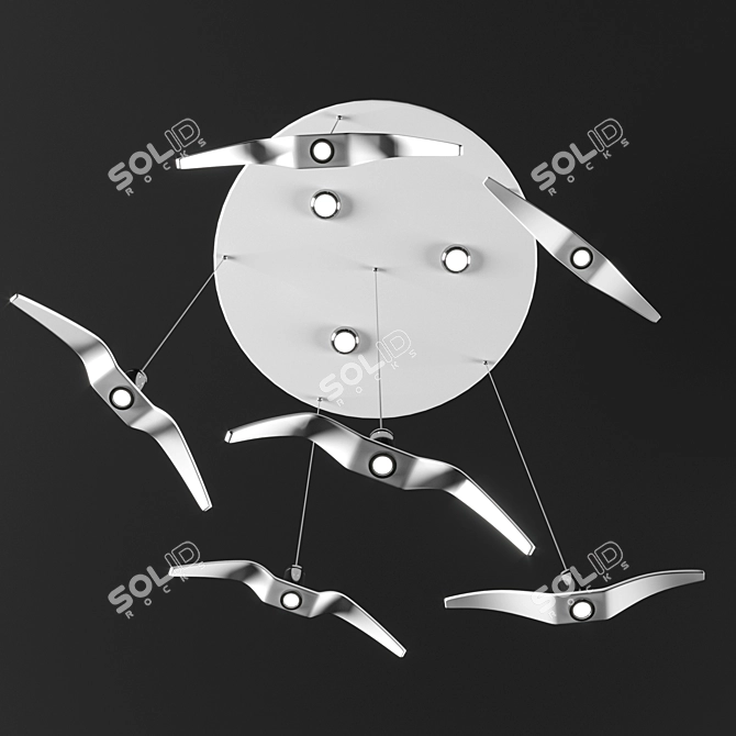 NORDIC Light Pendant - 400mm 3D model image 5