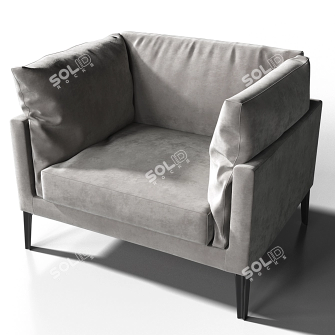 Sleek Comfort: Living Divani Floyd 3D model image 2
