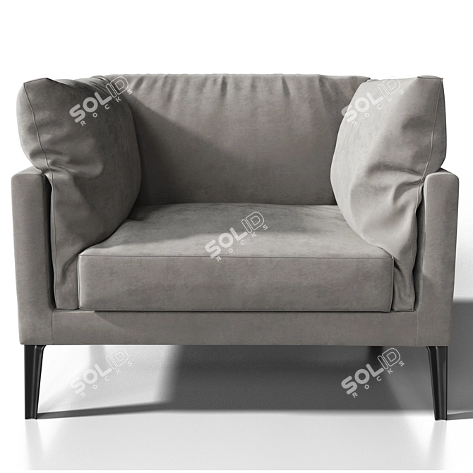 Sleek Comfort: Living Divani Floyd 3D model image 3