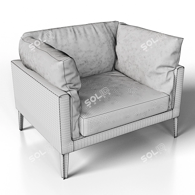 Sleek Comfort: Living Divani Floyd 3D model image 4