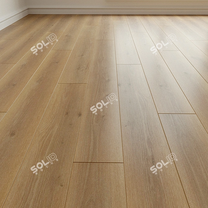 Natural Wood Parquet Laminate 3D model image 1