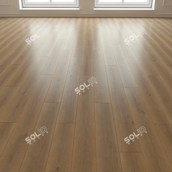 Natural Wood Parquet Laminate 3D model image 3