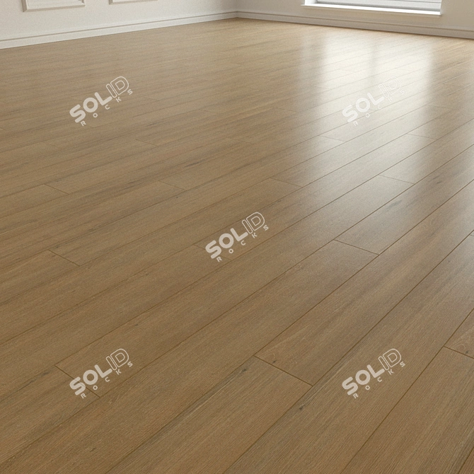 Natural Wood Parquet Laminate 3D model image 2