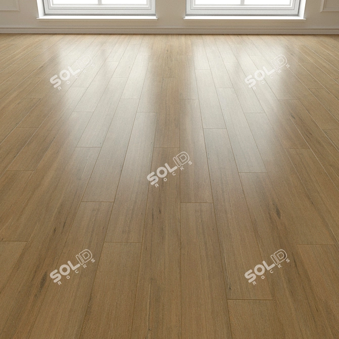 Natural Wood Parquet Laminate 3D model image 3