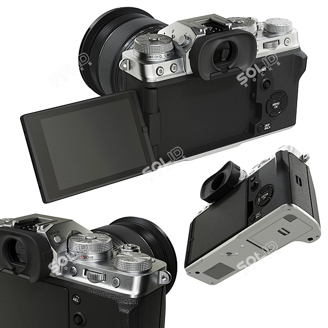 FujiFilm X-T4 Mirrorless Camera 3D model image 3