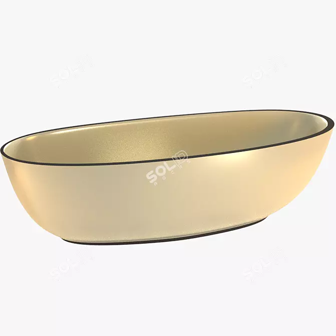 Delightful Corian Bath 3D model image 1