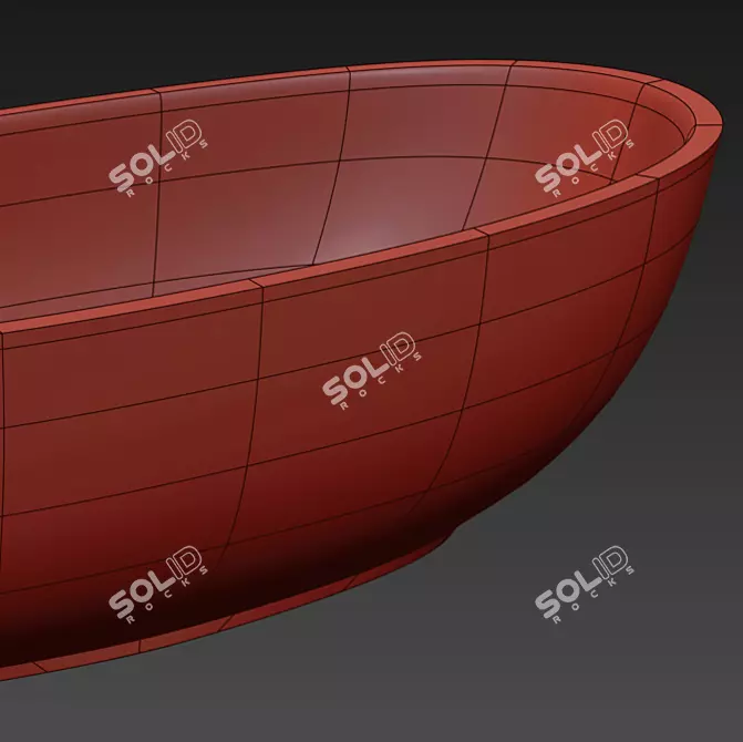 Delightful Corian Bath 3D model image 5